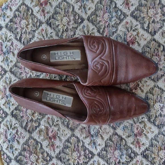 Vintage high lights leather shoes! - Picture 2 of 7